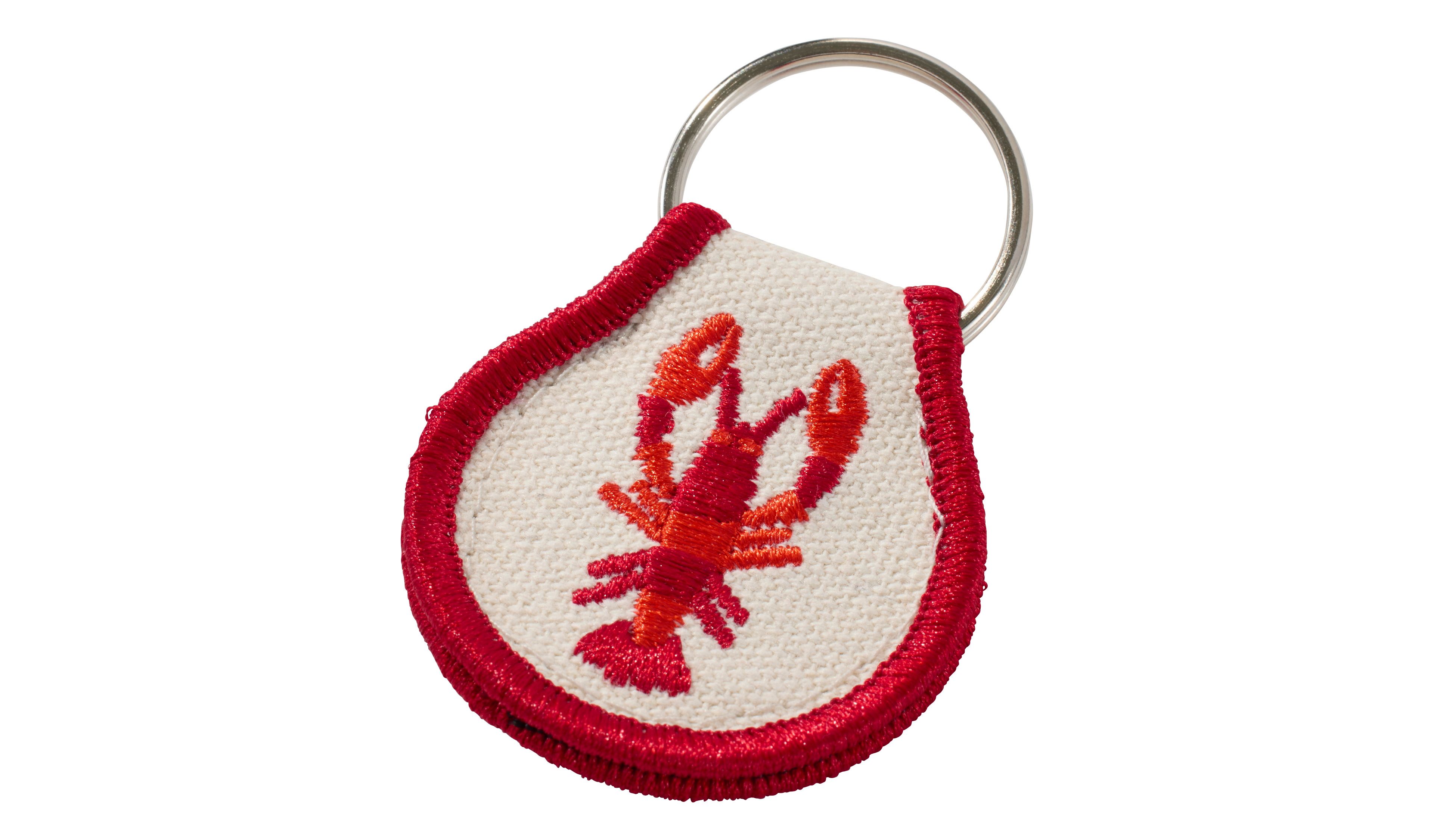 Embroidered Patch Charm, Lobster