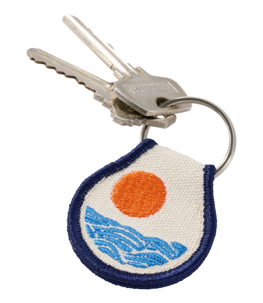 Embroidered Patch Charm, Sun & Waves