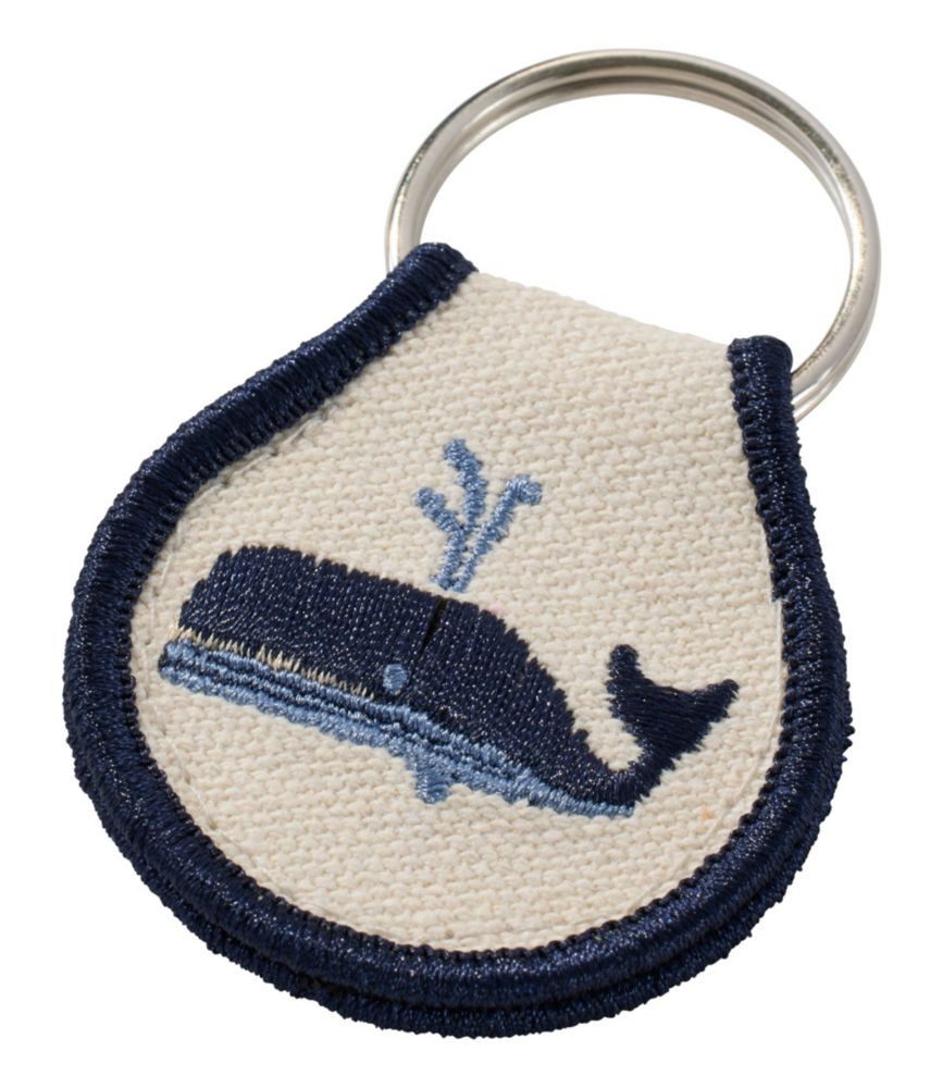 Embroidered Patch Charm, Whale