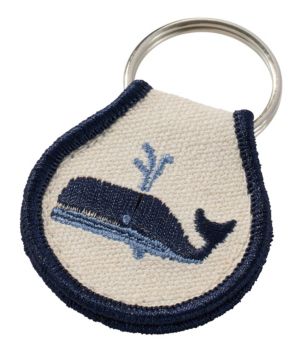 Embroidered Patch Charm, Whale, New