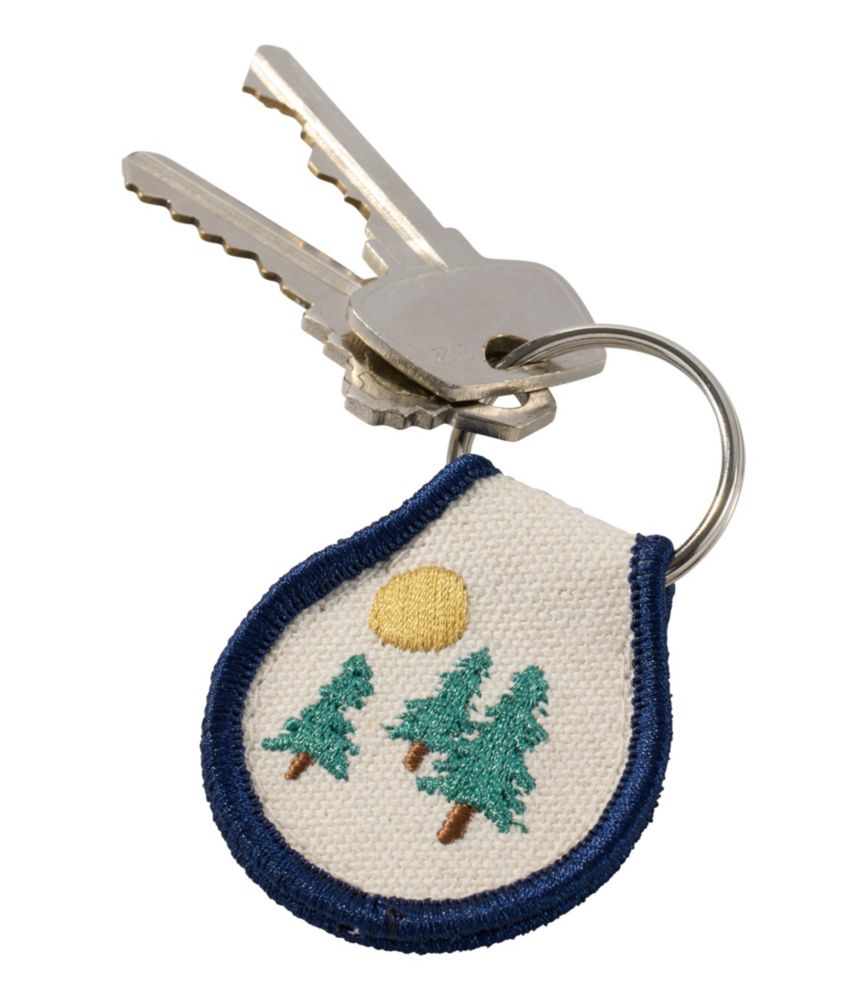 Embroidered Patch Charm, Trees, Multi, small image number 2