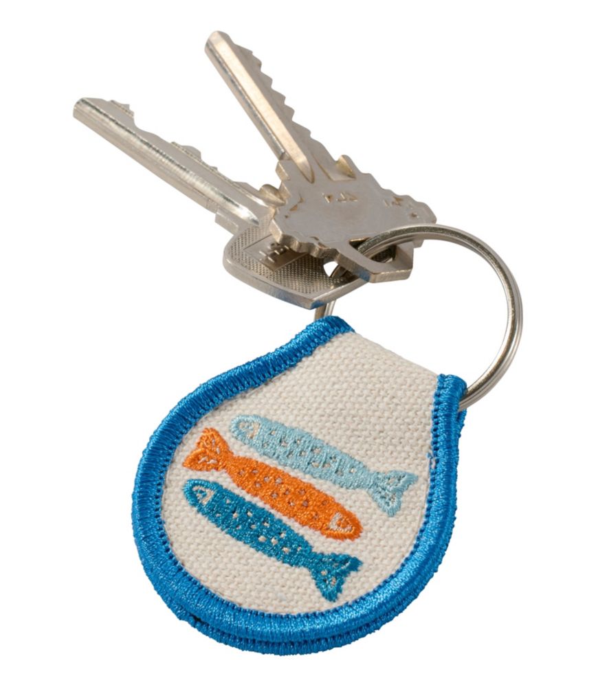 Embroidered Patch Charm, Fish