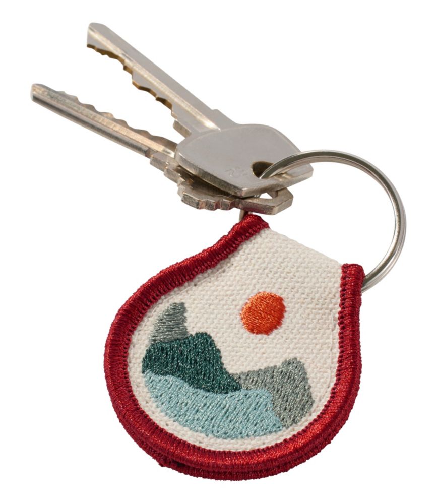 Embroidered Patch Charm, Mountains