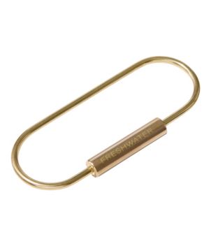 Oval Keyring, Brass, New