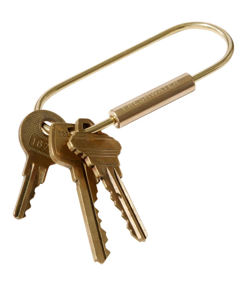Oval Keyring, Brass