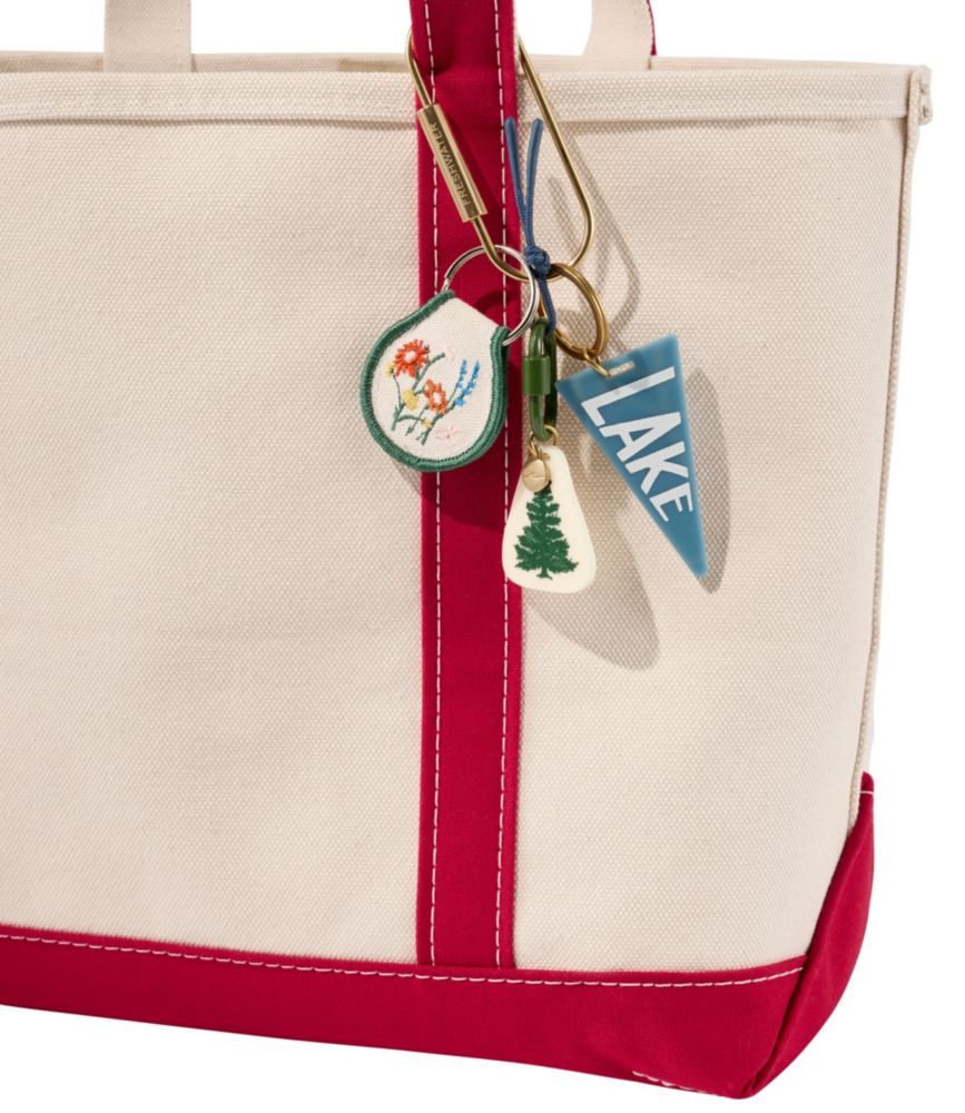 Carabiner Tassel Charm, Tree, Green/Cream, small image number 3