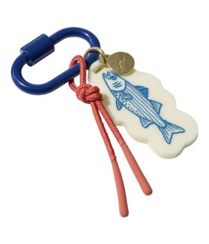 Carabiner Tassel Charm, Fish, New