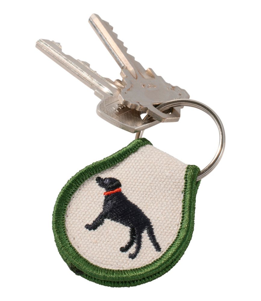 Embroidered Patch Charm, Black Lab