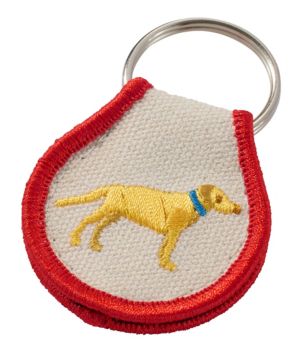 Embroidered Patch Charm, Yellow Lab, New