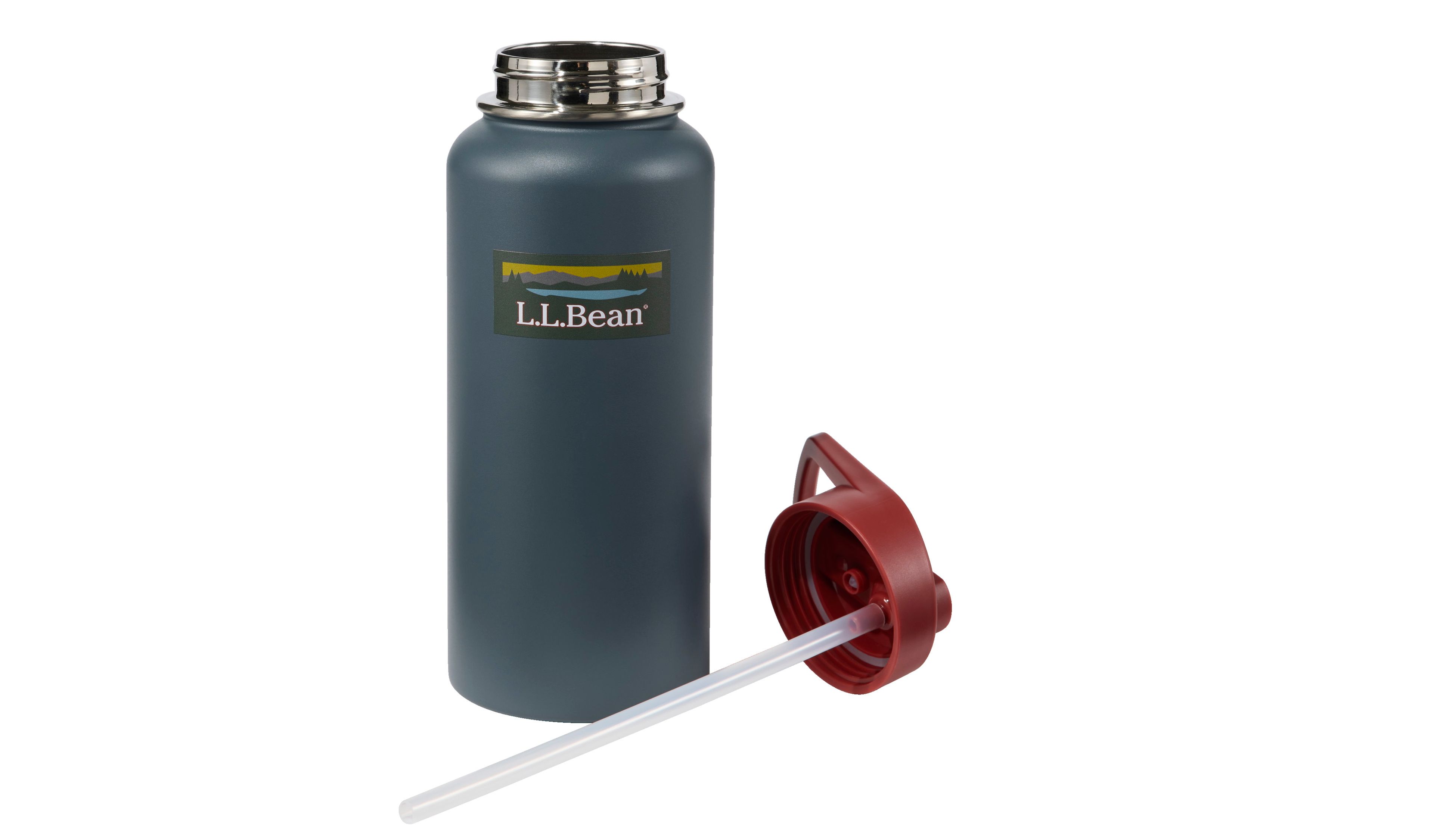 Bean Canteen Insulated Straw Water Bottle, 32 oz. Print