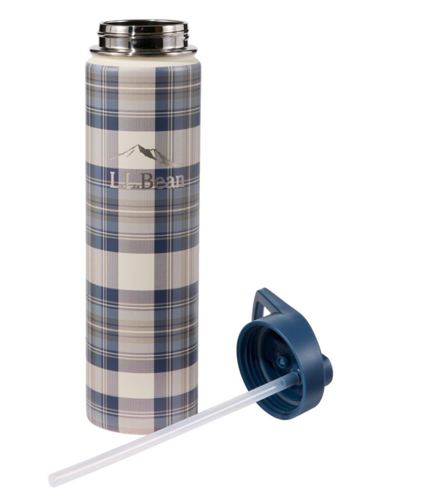 Bean Canteen Insulated Straw Water Bottle, 25 oz. Print, Buffalo Plaid, small image number 2