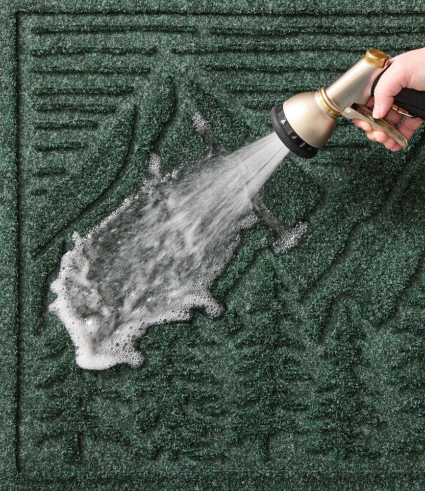 Everyspace Recycled Waterhog Wide Doormat, Treeline, Bluestone, small image number 3