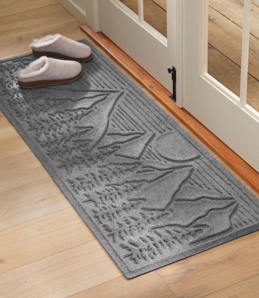 Everyspace Recycled Waterhog Wide Doormat, Treeline, Bluestone, small image number 5