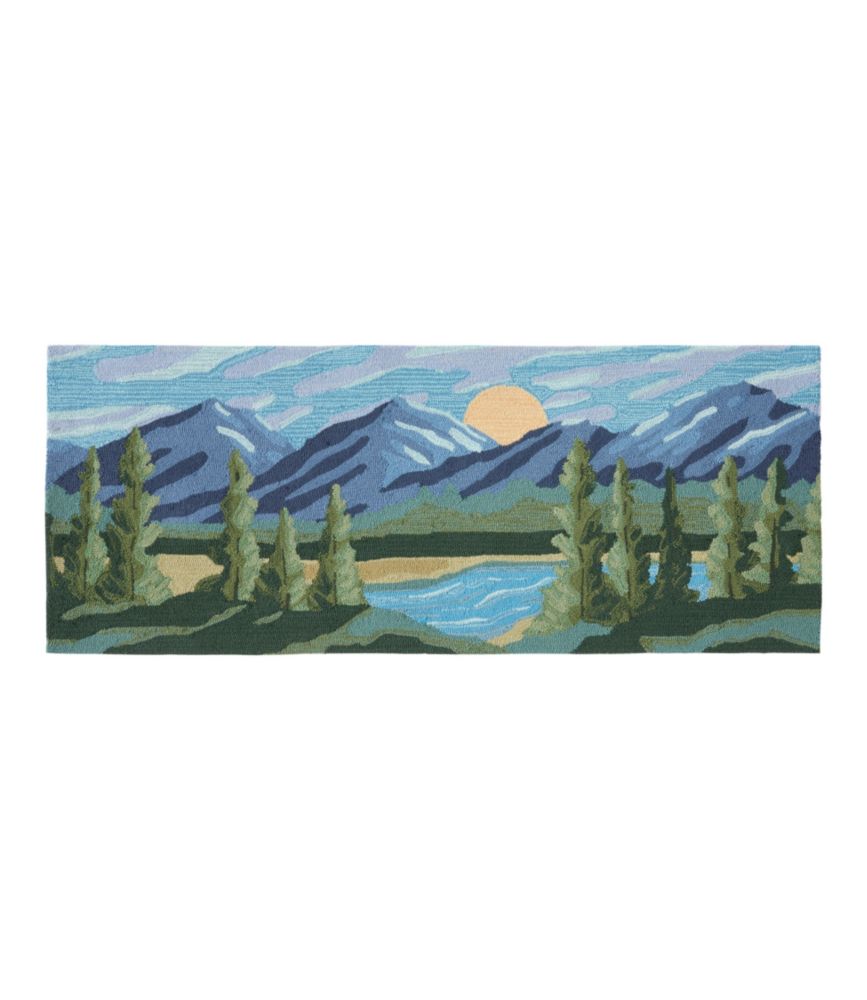 Indoor/Outdoor Vacationland Runner, Mountain Horizon