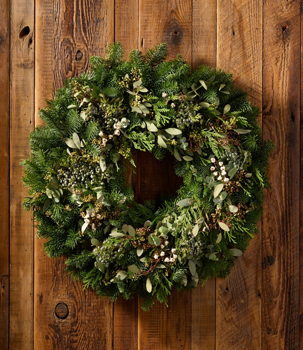 Evergreen Eucalyptus Wreath 24", One Color, large image number 0