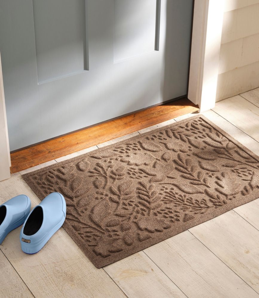 Everyspace Recycled Waterhog Doormat, Foliage, Bluestone, small image number 6