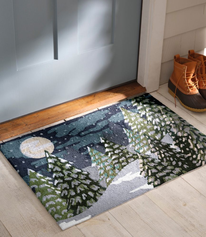 Indoor/Outdoor Vacationland Rug, Treeline Pine