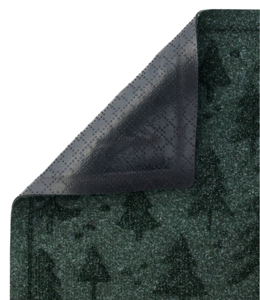 Everyspace Recycled Waterhog Doormat, Holiday Trees, Cranberry, small image number 2