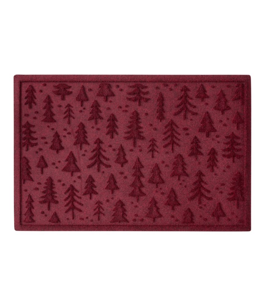 Everyspace Recycled Waterhog Doormat, Holiday Trees