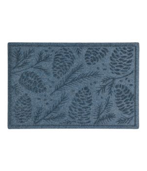 Everyspace Recycled Waterhog Doormat, Pine Cones, New