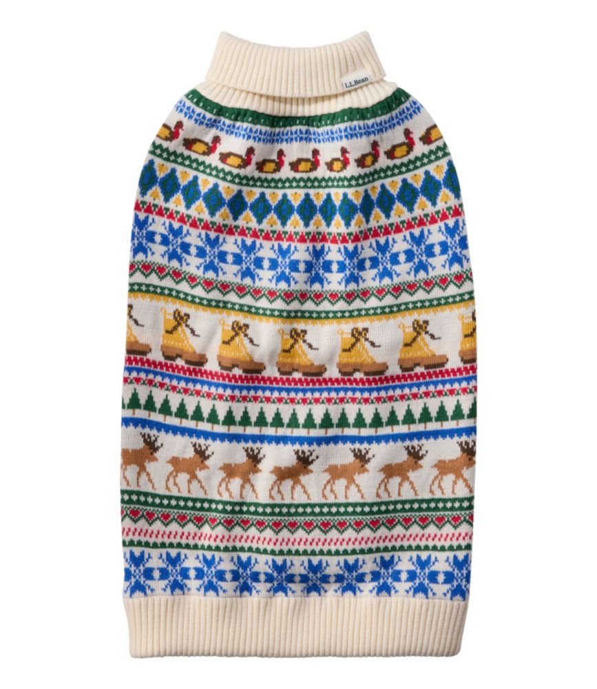 Novelty Dog Sweater, Fair Isle