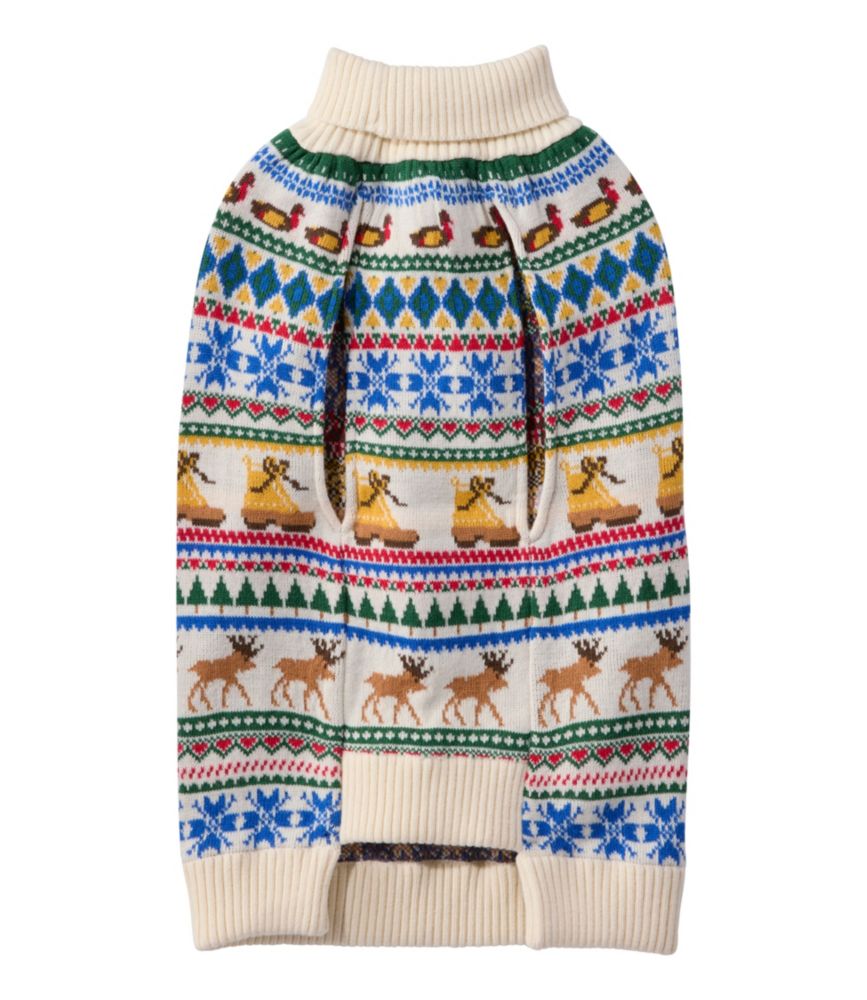 Novelty Dog Sweater, Fair Isle