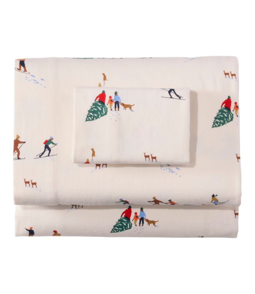 Holiday Heritage Flannel Sheet Set, New