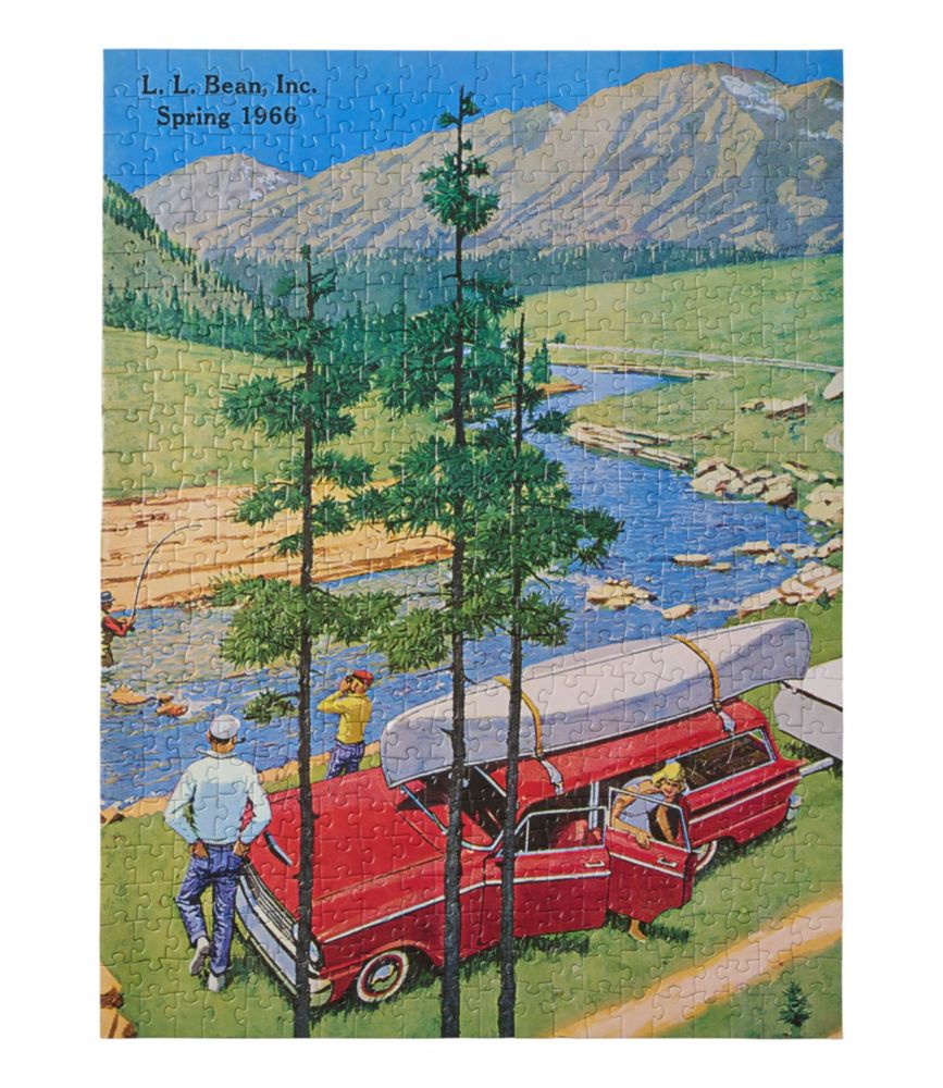 L.L.Bean Vintage Cover Puzzle, 500 Pieces, Multi, small image number 2