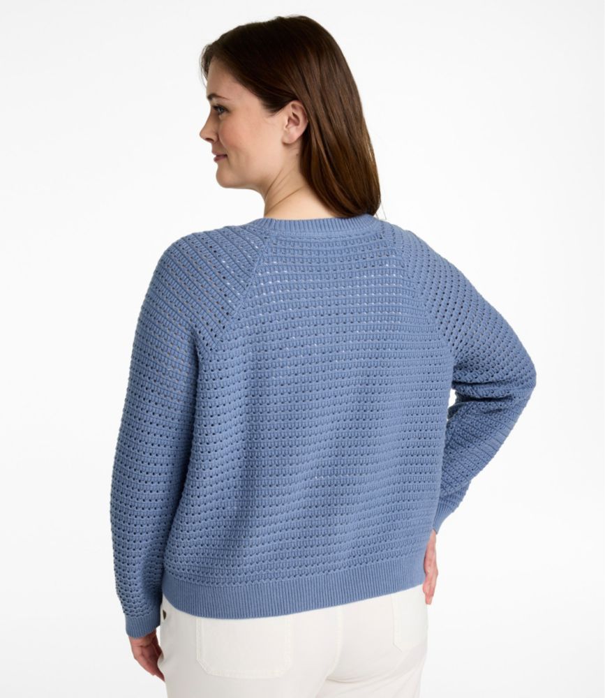 Women's Sunwashed Openwork Sweater