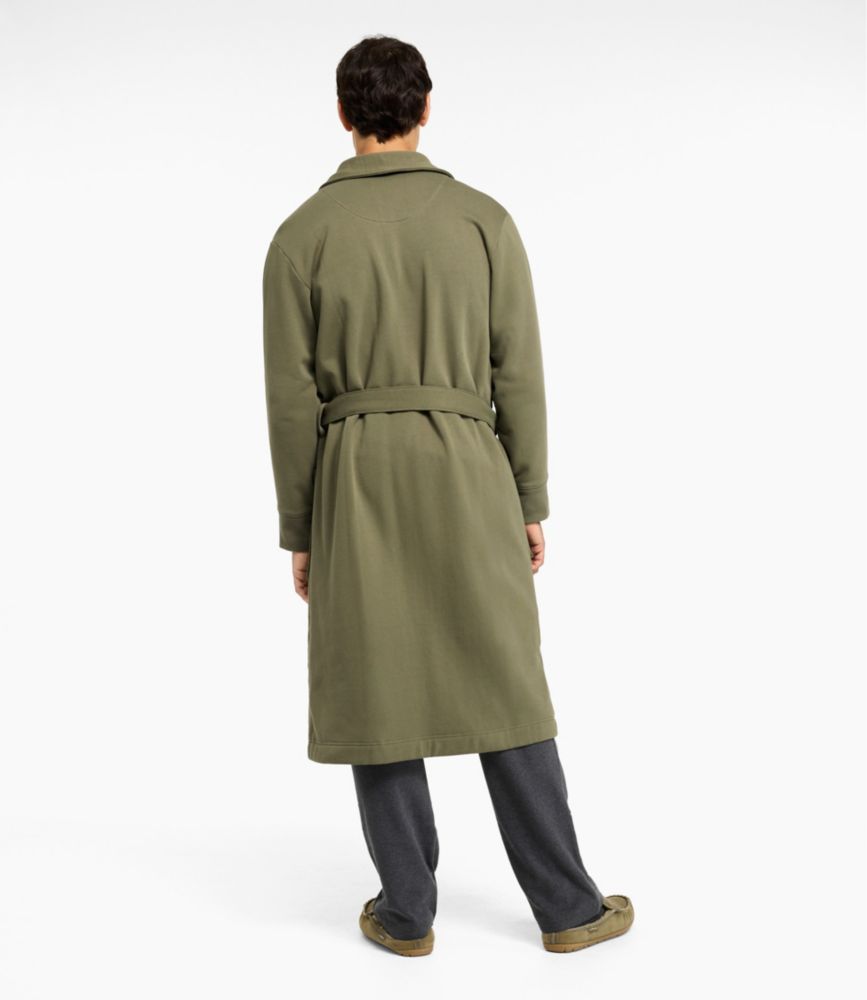 Men's Mariner Sweatshirt Robe, Gray Heather, small image number 3