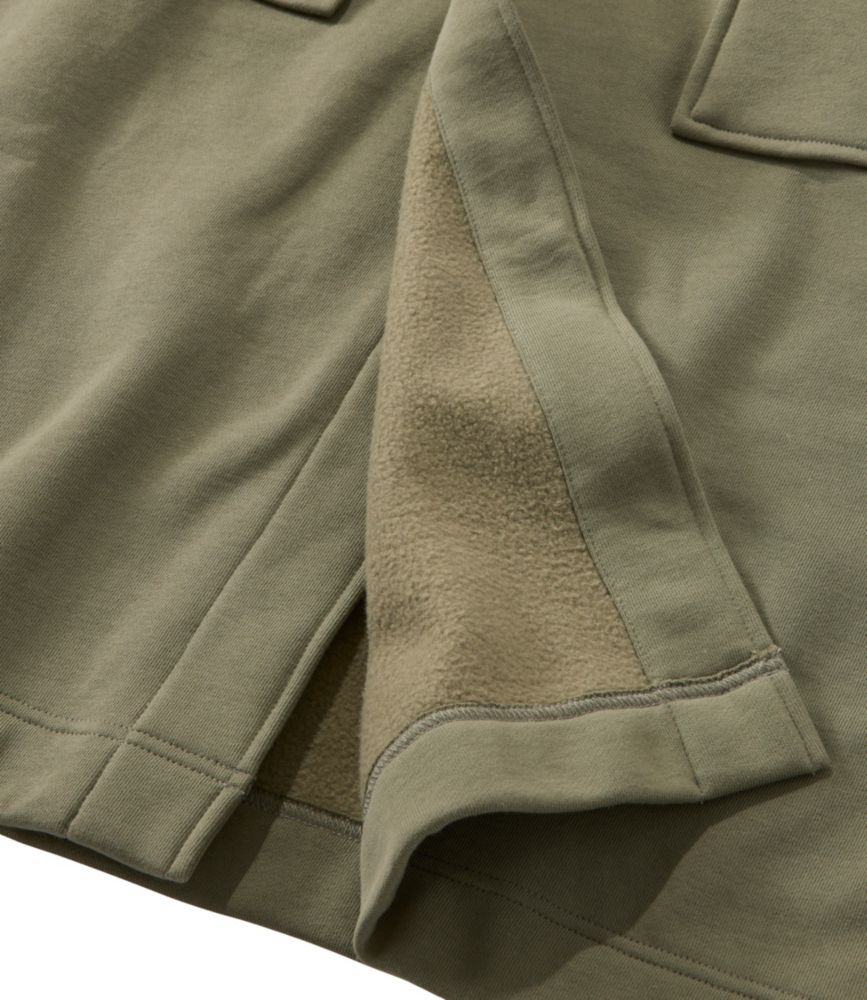 Men's Mariner Sweatshirt Robe, Gray Heather, small image number 4