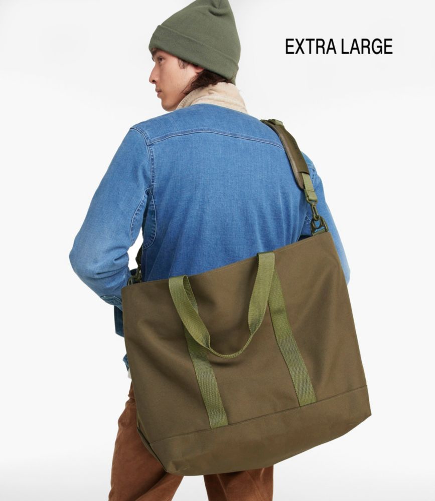 Zip Hunter's Tote Bag With Strap, Classic Navy, small image number 9