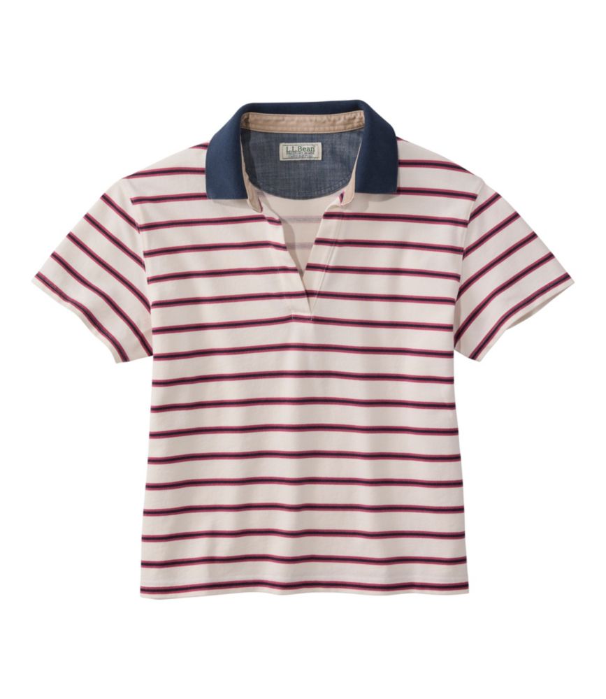 Women's Casco Bay Polo, Short-Sleeve Stripe