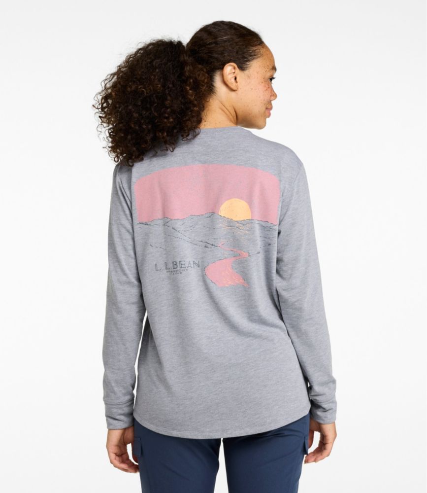 Women's Mountainside Crewneck Tee, Long-Sleeve Graphic