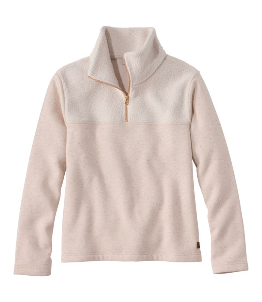 Women's Double L® Soft Donegal Sweatshirt, Quarter-Zip Novelty