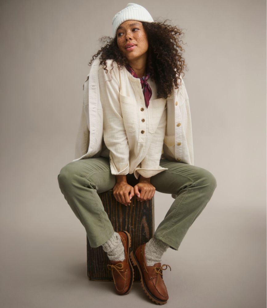 Women's 1912 Field Flannel Popover, Bone, small image number 6