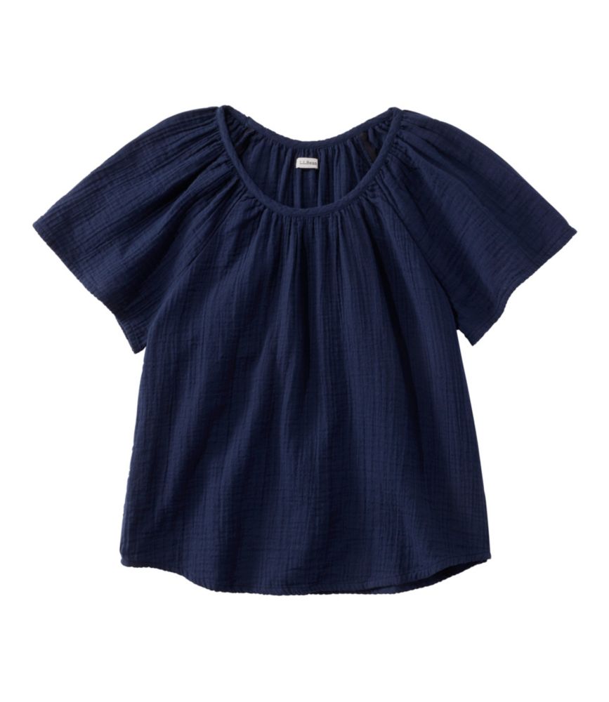 Women's Cloud Gauze Shirt, Short-Sleeve Scoopneck