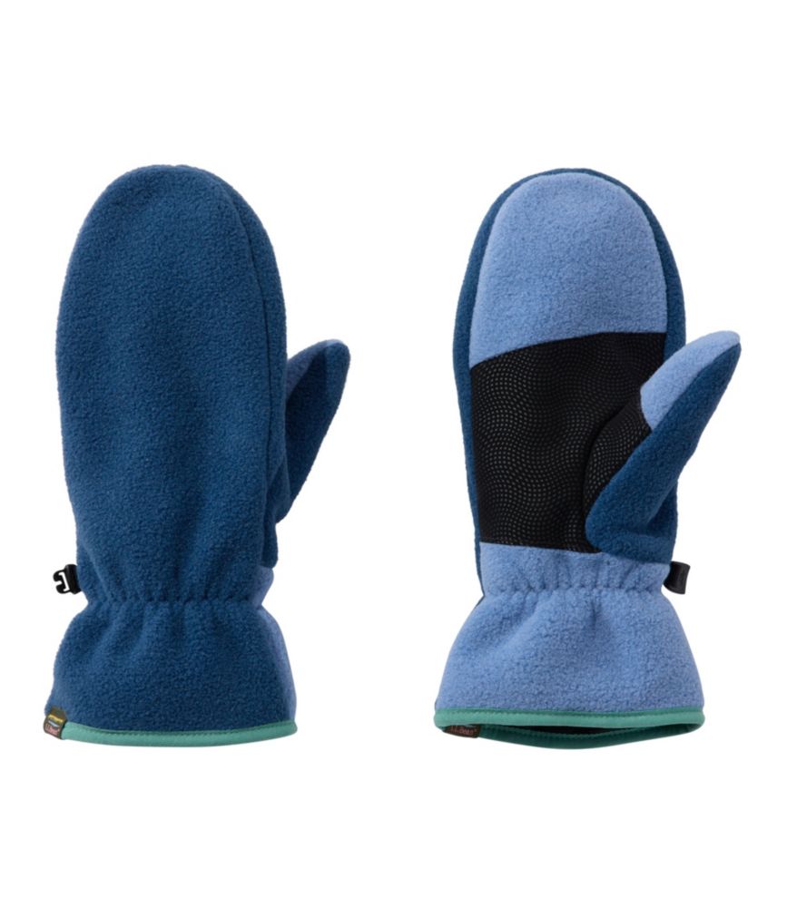 Adults' L.L.Bean Mountain Classic Fleece Mittens, Mariner Blue/Deep Lake, small image number 1