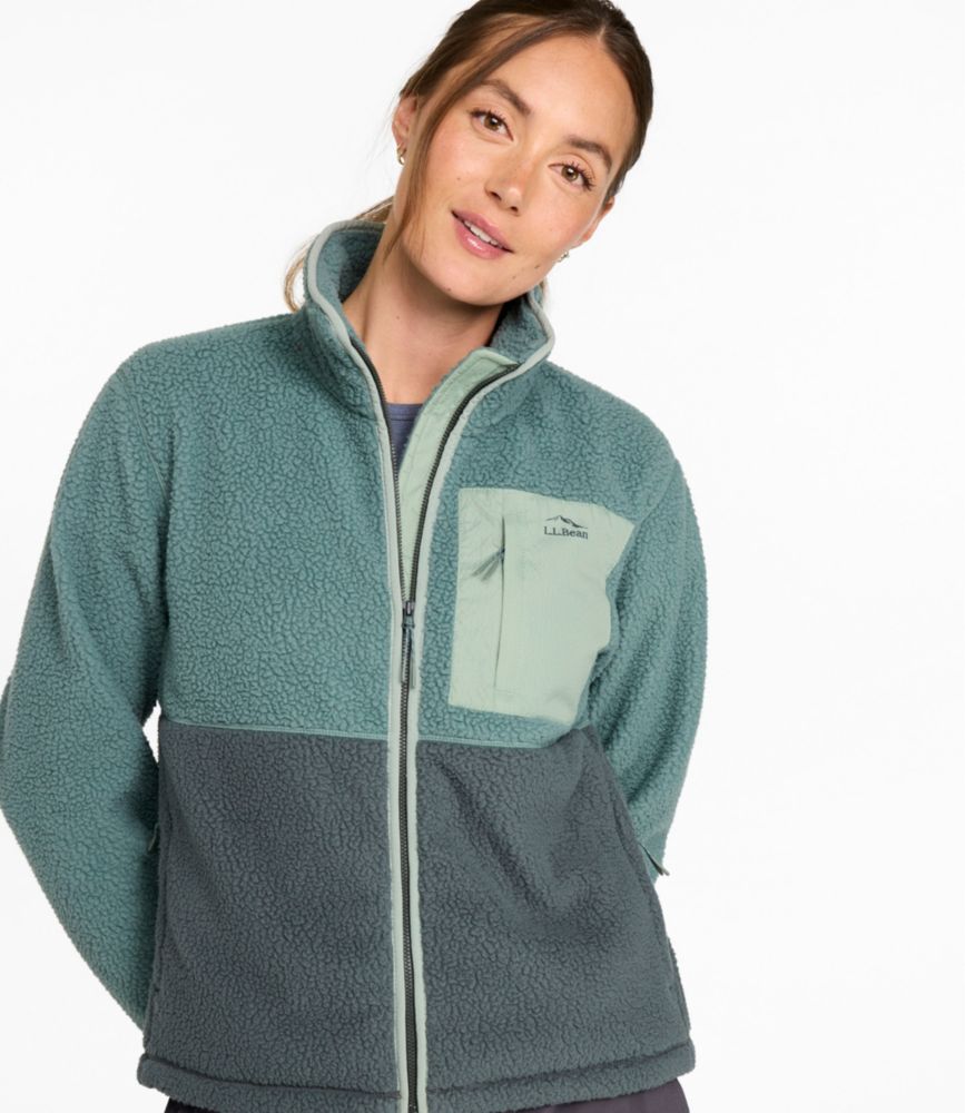 Women's Mountainside Fleece Ripstop Overlay Jacket, Colorblock
