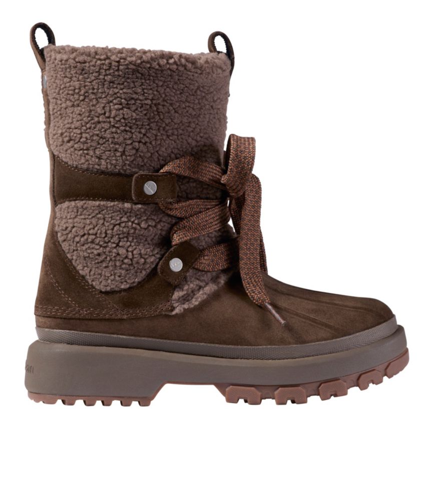 Women's 5-Bar Pull-On Boots, Sherpa, Cocoa, small image number 1