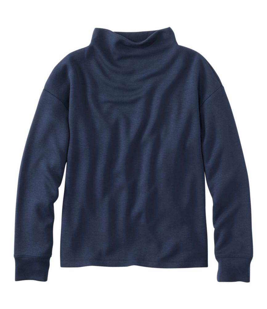 Women's L.L.Bean CloudSoft Top, Funnelneck, Classic Navy, small image number 1