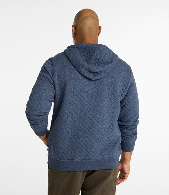 Bean's Quilted Snap Hoodie, Thyme Heather, large image number 4