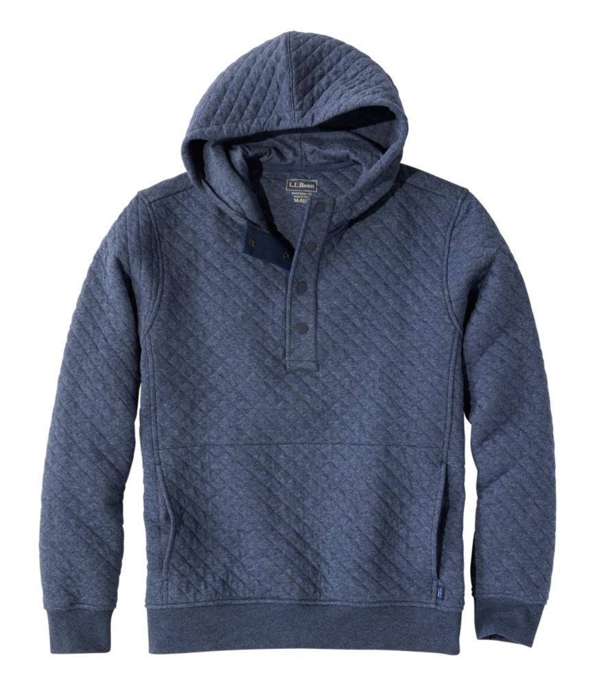 Men's Bean's Quilted Snap Hoodie