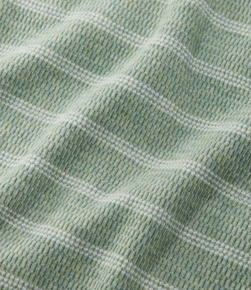 Men's Bean's Vintage Soft Knit Henley, Stripe, Faded Sage Stripe, small image number 5