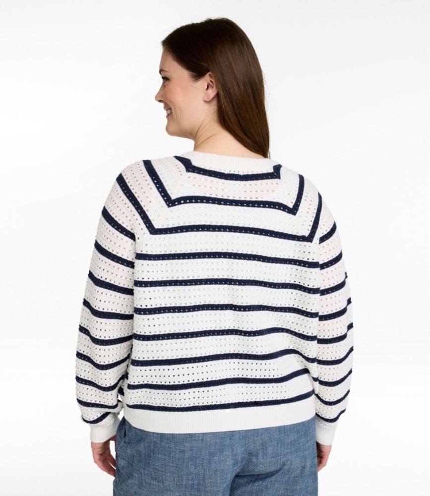 Women's Sunwashed Openwork Sweater
