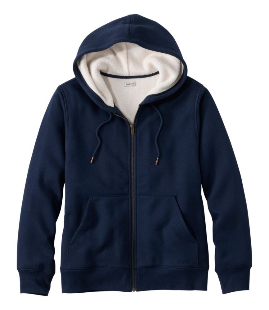 Women's Essentials Sweatshirt, Lined Full-Zip Hoodie