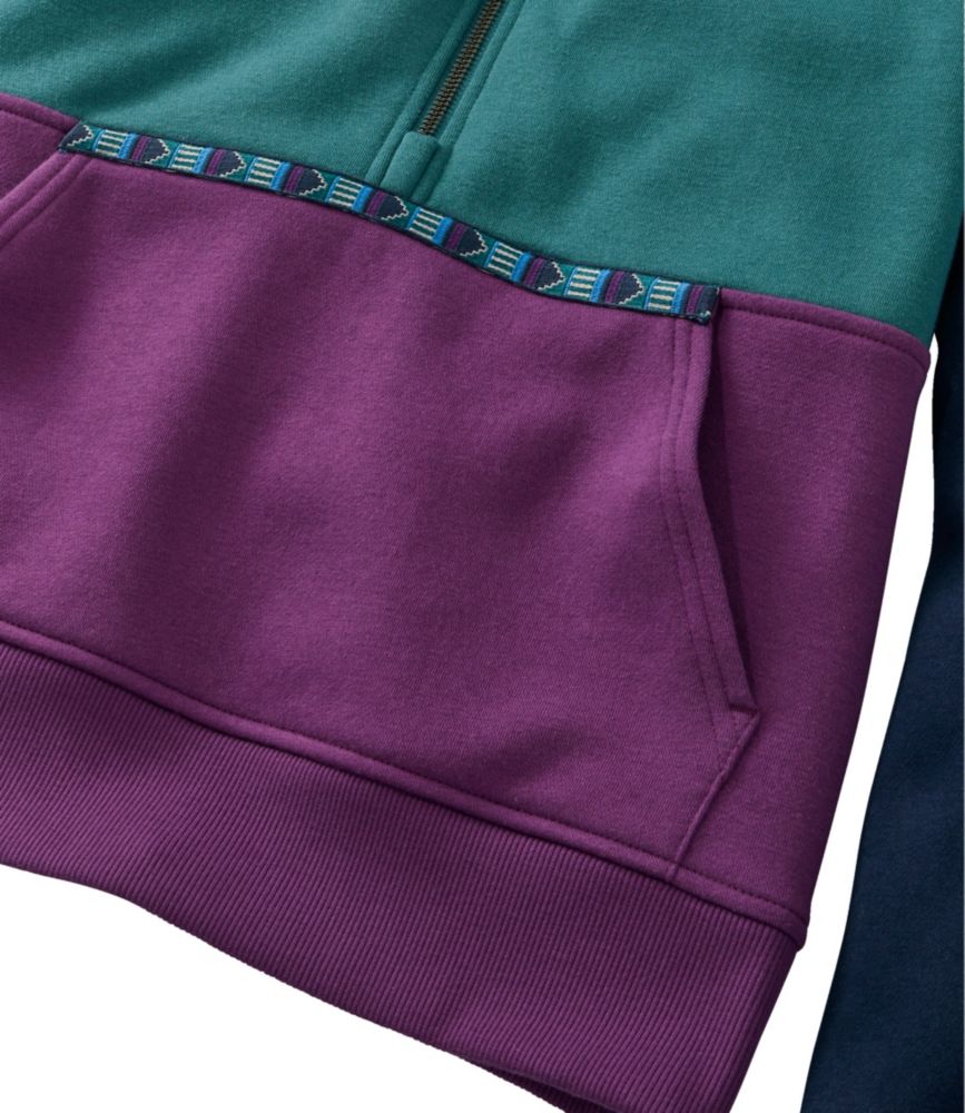 Women's Mountain Classic Sweatshirt, Half-Zip Colorblock
