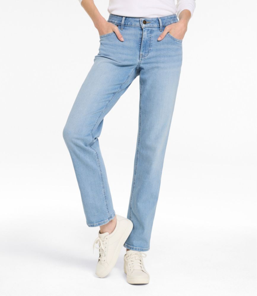 Women's L.L.Bean Go-Anywhere Jeans, Mid-Rise Ultimate Straight-Leg