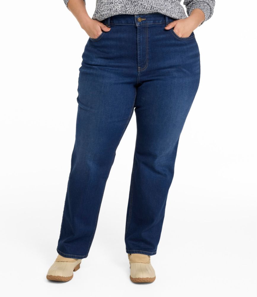Women's L.L.Bean Go-Anywhere Jeans, Mid-Rise Ultimate Straight-Leg