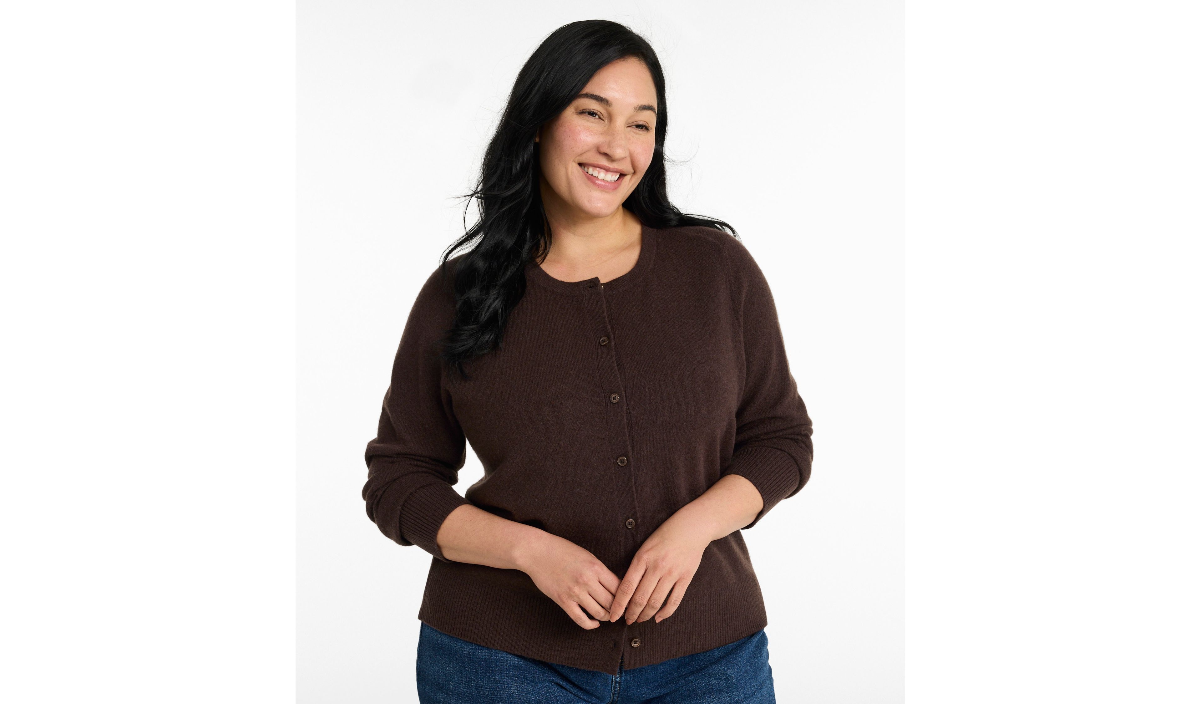 Women's Classic Cashmere Sweater, Button-Front Cardigan